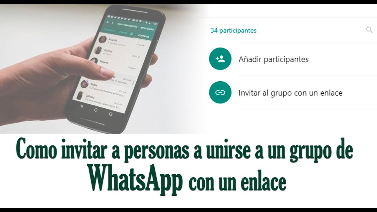 Cómo hacer grupo de Whatsapp con link