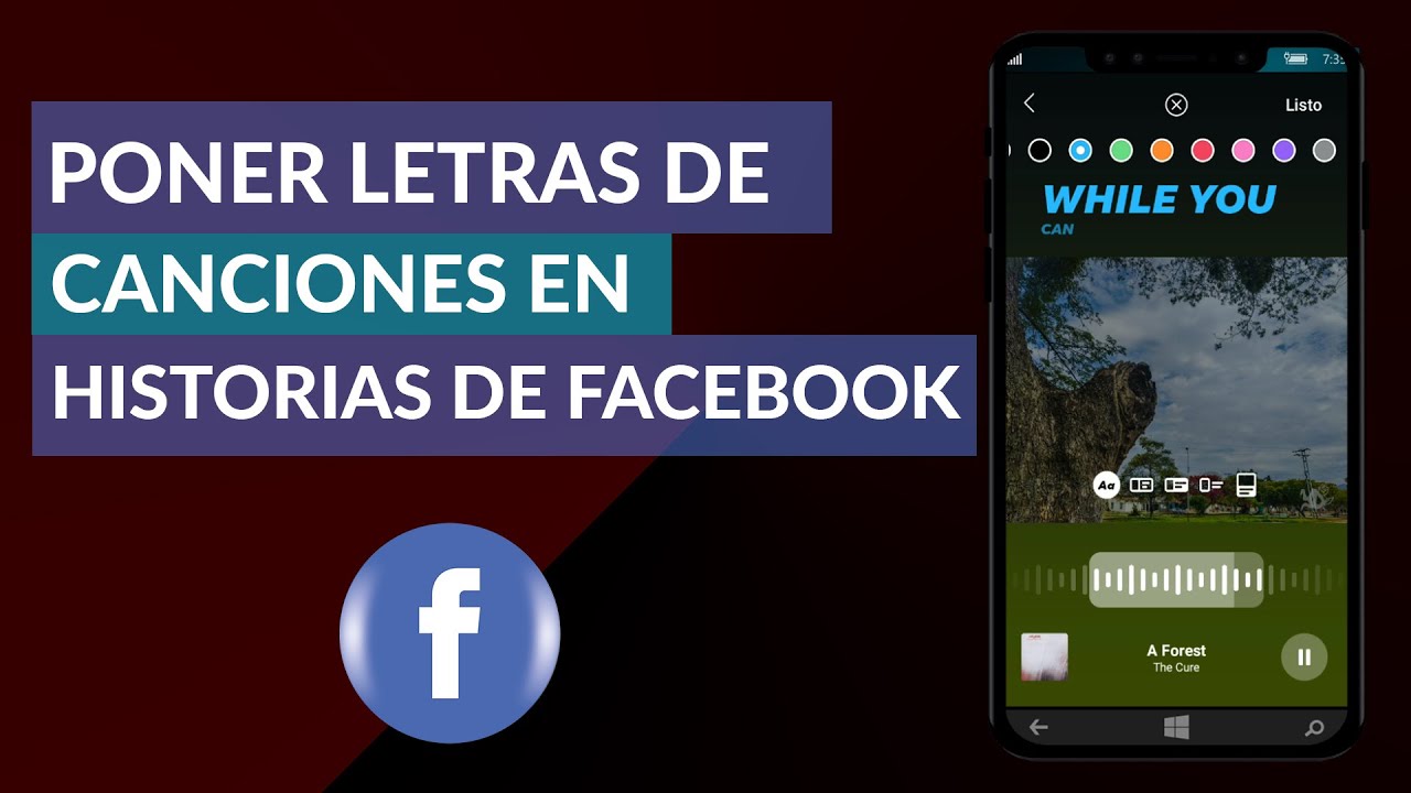 Cómo poner letras de canciones en historias de Facebook