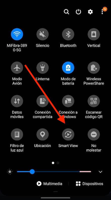 Compartir pantalla de celular a TV Samsung
